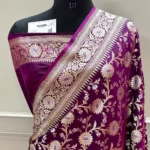 Purple-Ganga-Jamuna-Crepe-Silk-Banarasi-Saree