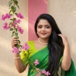 Emerald Green Bengali Handloom Saree