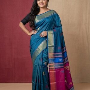Bishnupuri Original Kalashetra Silk Saree