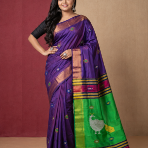 Purple Kalakshetra Saree